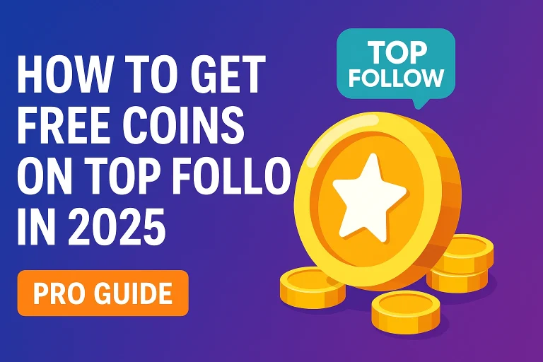 Get Free Coins on Top Follow App in 2025